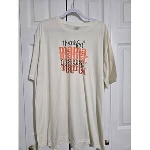 Always blanks 3xl women's white mama printed graphic tshirt